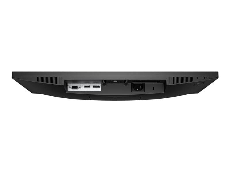 Zadní strana monitoru s několika konektory, včetně HDMI, DisplayPort a napájecího vstupu.