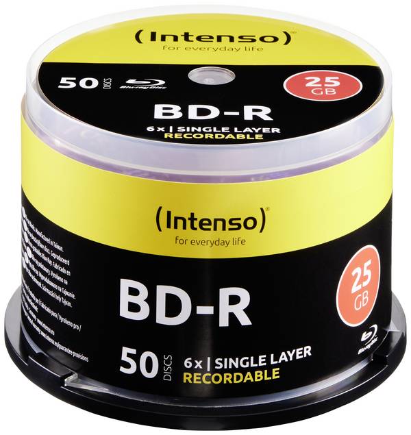 Intenso 5001115 Blu-ray BD-R SL 25 GB 50 ks vřeteno