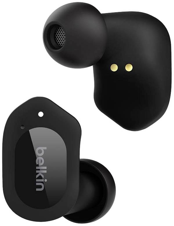 Belkin SoundForm Play  Headset do uší (In Ear) Bluetooth®  černá  headset, Nabíjecí pouzdro, odolné vůči potu