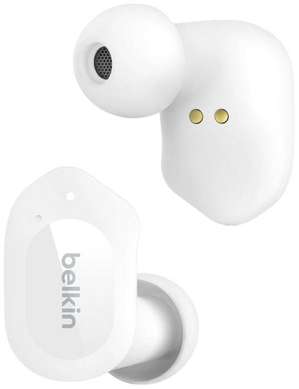 Belkin SoundForm Play  Headset do uší (In Ear) Bluetooth®  bílá  headset, Nabíjecí pouzdro, odolné vůči potu