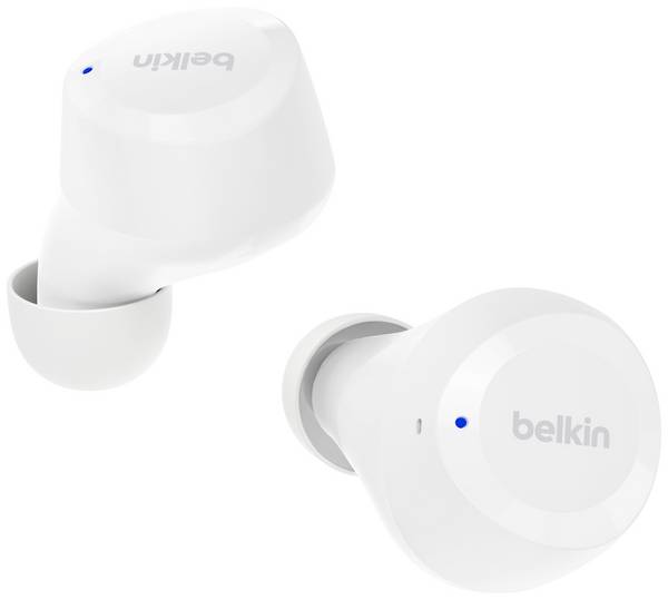 Belkin SoundForm Bolt  Headset do uší (In Ear) Bluetooth®  bílá  headset, Nabíjecí pouzdro, odolné vůči potu