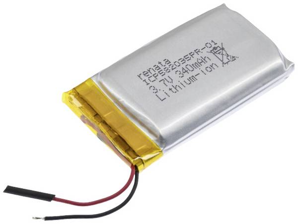 Renata ICP582035PR-01 speciální akumulátor Prismatisch  s kabelem Li-Pol 3.7 V 340 mAh 1 ks