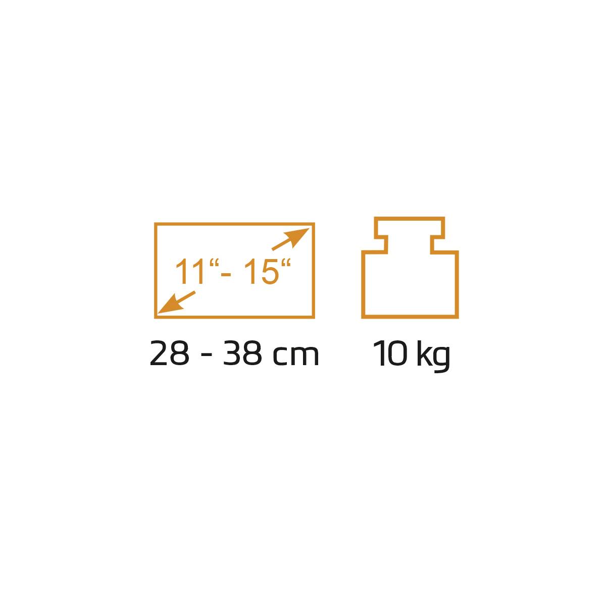 Rozměry pro doručení balíku: délka 28 - 38 cm, maximální hmotnost 10 kg.