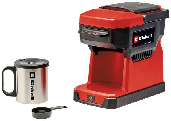 Einhell TE-CF 18 Li-Solo Power X-Change kávovar, s funkcí filtrování kávy, 4609990, červená