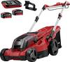 Einhell Professional Power X-Change GP-CM 36/450 (2x 4,0Ah) akumulátor Akumulátorová sekačka Vč. nabíječky Twincharger, + 2. akumulátor 4 000 mAh 18 V šířka sekání 38 cm Určen pro 450 m²