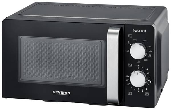 Severin 7781 mikrovlnná trouba černá/šedá 700 W funkce časovače, funkce grilování