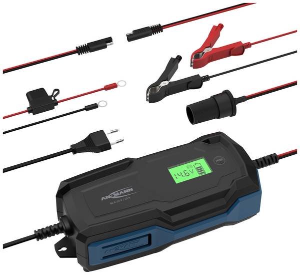 Ansmann BC 6-12V / 10 A 1001-0146 nabíječka, dílenská nabíječka, monitorování autobaterie, tester autobaterií 6 V, 12 V 10 A