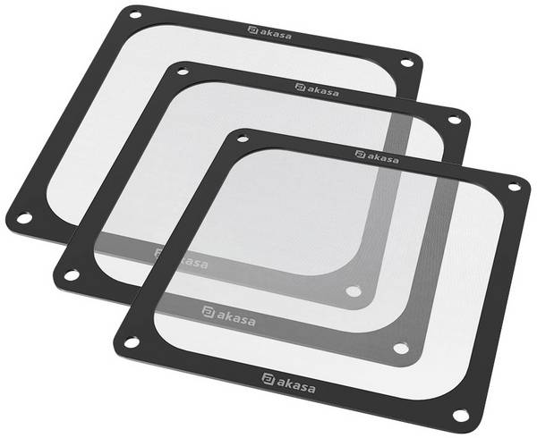 Akasa GRM14-M01-BKT3 mřížka PC ventilátoru s filtrem 140 x 140 mm