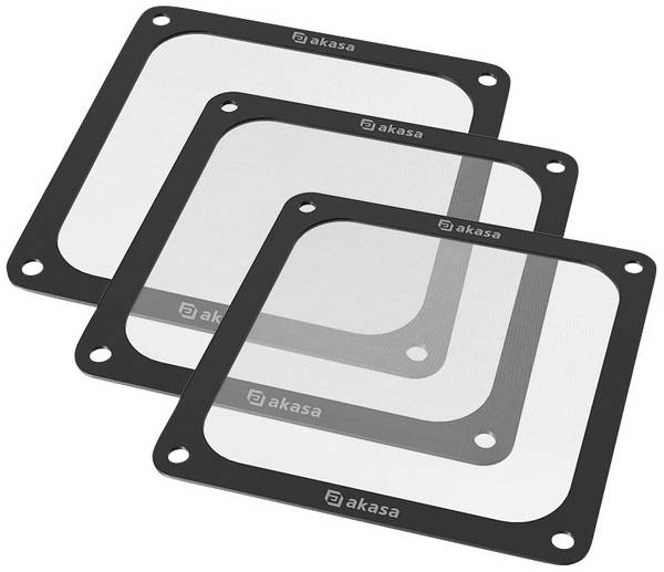Akasa GRM12-M01-BKT3 mřížka PC ventilátoru s filtrem 120 x 120 mm