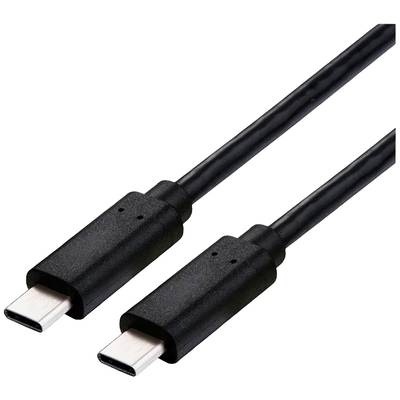 Dva černé USB-C kabely s černými konektory na obou koncích.