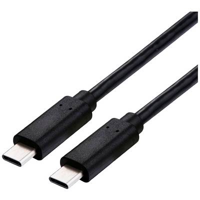 Dva černé USB-C kabely se zástrčkami, které jsou na obou koncích identické. Jsou umístěny vedle sebe.
