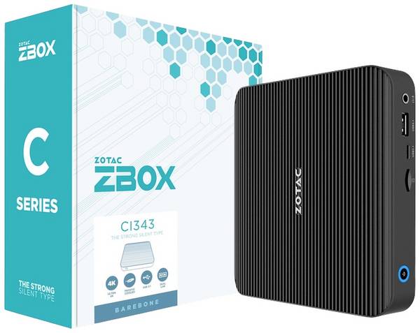 Zotac Barebone ZBOX CI343 NANO  Intel® N N100        ZBOX-CI343-BE
