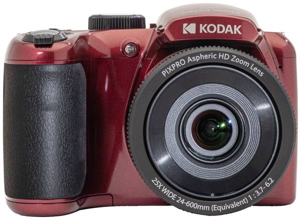 Kodak PIXPRO Astro Zoom AZ255 digitální fotoaparát 16.76 Megapixel Zoom (optický): 25 x červená  Full HD videozáznam, stabilizace obrazu, s vestavěným bleskem