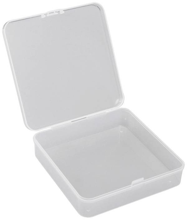 Quadrios 23SA081 krabička na malé součástky (d x š x v) 12.5 x 12.5 x 3.5 cm přihrádek: 1 pevné rozčlenění Box Obsah 1 ks