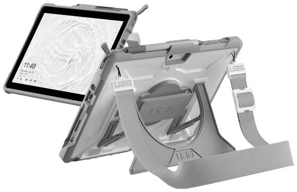Urban Armor Gear Plasma Healthcare Handstrap & Kickstand Case obal na tablet Microsoft Surface Go 4, Surface Go 3, Surface Go 2, Surface Go 25,4 cm (10") Backcover bílá, šedá