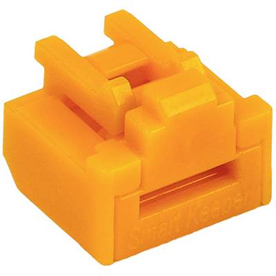 Oranžový USB bezpečnostní záslepka s nápisem 'SmartKeeper'. Používá se k zabezpečení nepoužívaných USB portů.