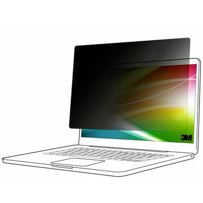 Notebook s filtrem pro soukromí, který chrání obrazovku před pohledy z boku, zatímco pohled zepředu zůstává jasný.
