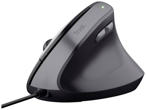 Trust Bayo II  ergonomická myš, přenos USB, 6 tlačítko, 800 dpi, 1200 dpi, 1600 dpi, 2400 dpi, černá