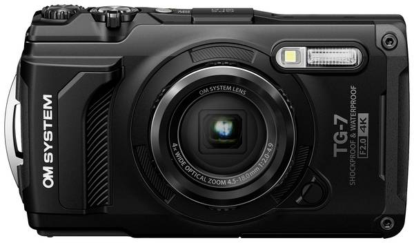 OM System TG-7 black digitální fotoaparát 12 Megapixel Zoom (optický): 4 x černá  odolný proti nárazu, vodotěsný, 4K video