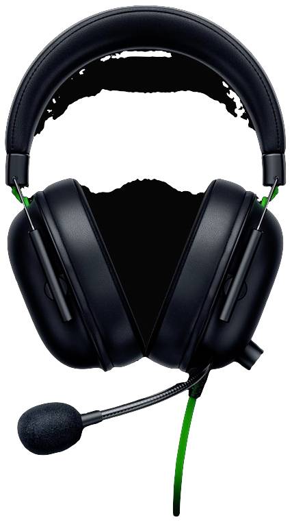 Herní headset v černé barvě s nastavitelným mikrofonem, měkkými náušníky a zeleným kabelem. Ideální pro jasnou komunikaci při hraní.