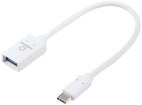 Renkforce USB-C® adaptér [1x USB-C® 5 Gb/s - 1x USB 3.2 gen. 1 zásuvka A]  0.20 m kroucené páry