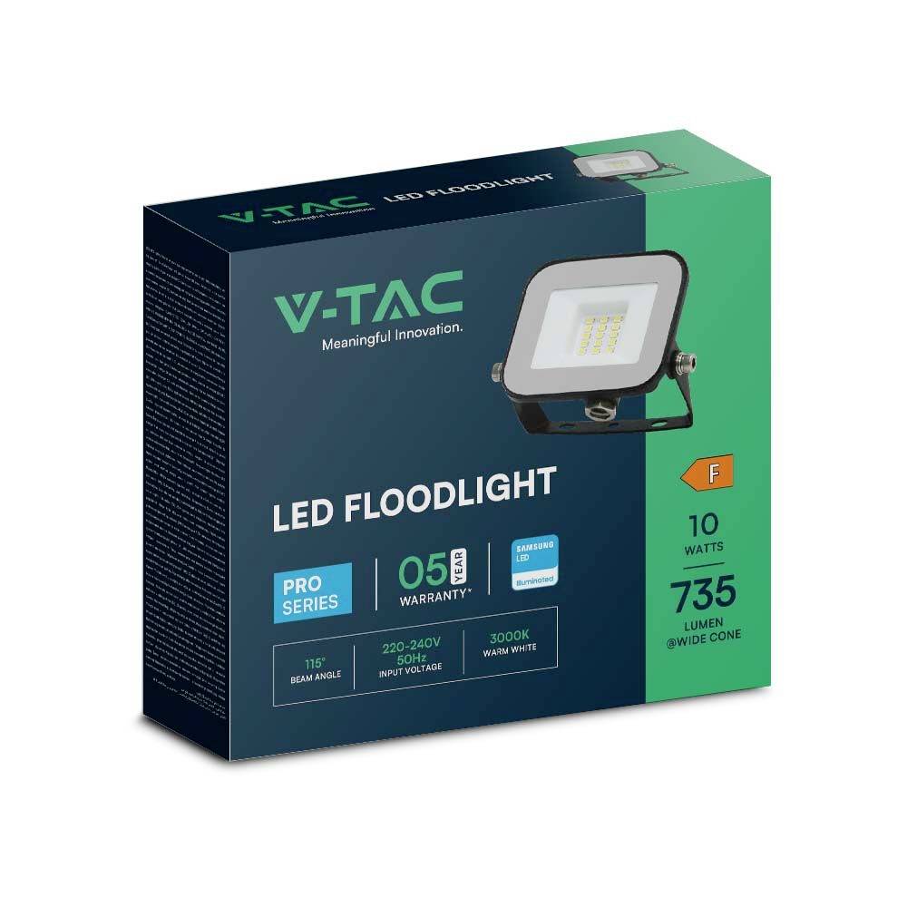 V-TAC VT-44010 9899 LED reflektor Energetická třída (EEK2021): F (A - G) 10 W Barvy světla (LED svítidlo): neutrální bíl-3
