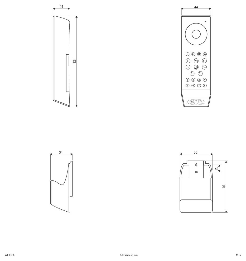 EVN WIFIHS8 bezdrátový vysílač Max. dosah 40 m-2