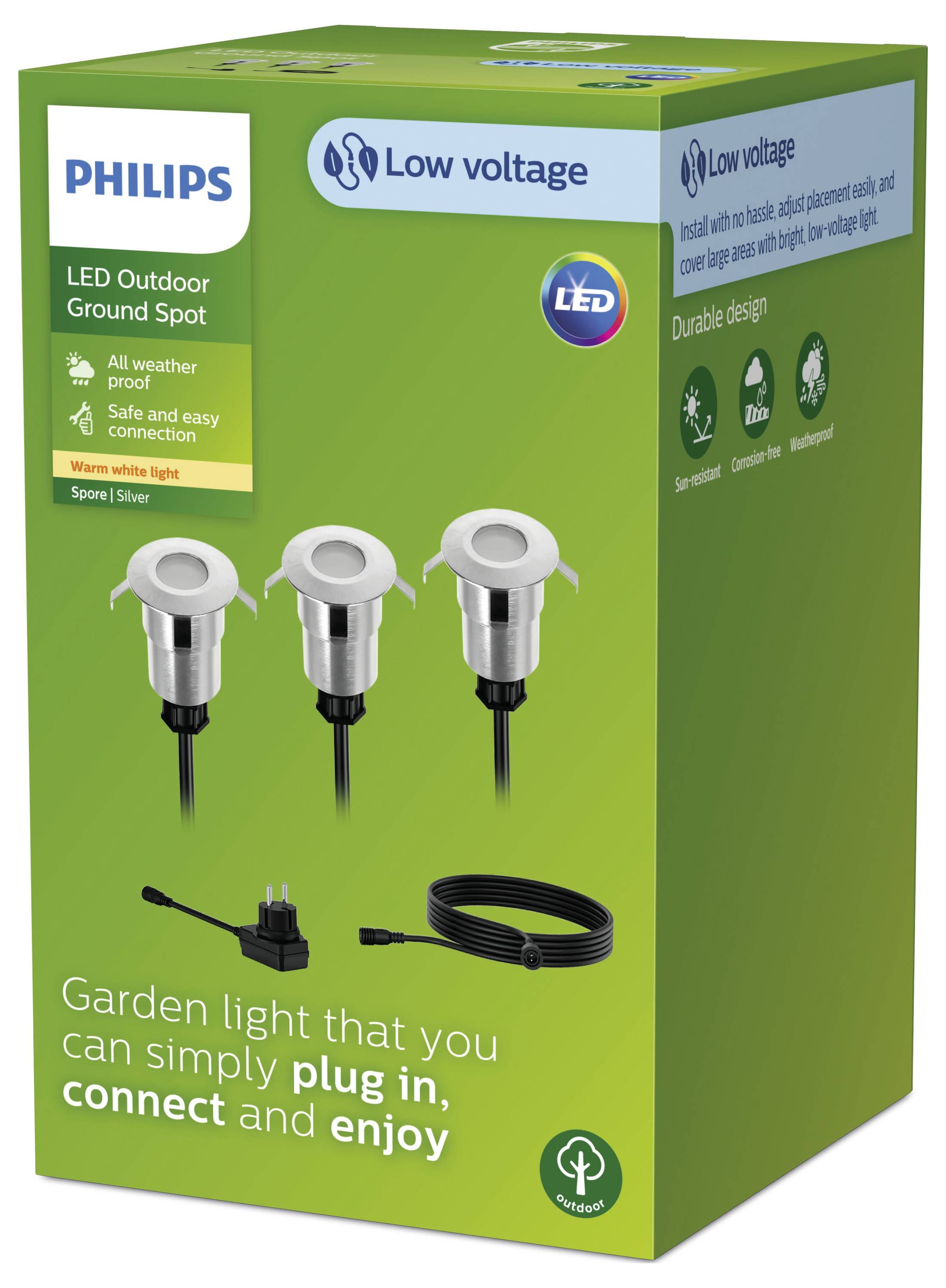 Philips LED 8720169269453 Spore GardenLink LED stropní reflektor LED 3 W nerezová ocel-1
