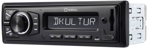 Renkforce RF-ARAR-400 autorádio vč. DAB antény, DAB+ tuner, Bluetooth® handsfree zařízení