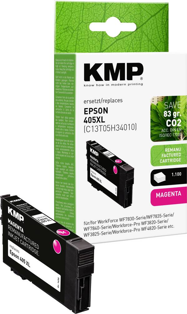 KMP Ink náhradní Epson 405XL, T05H3 kompatibilní  purppurová 1656,4006 1656,4006