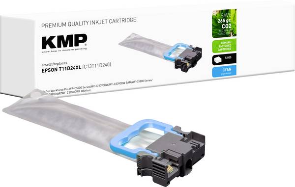 KMP Ink náhradní Epson T11D2 XL kompatibilní  azurová 1664,4003 1664,4003