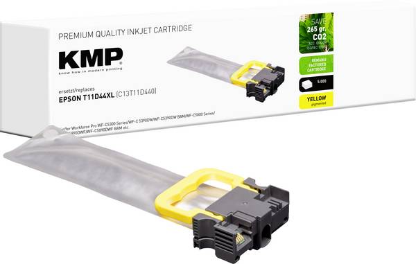 KMP Ink náhradní Epson T11D4 XL kompatibilní  žlutá 1664,4009 1664,4009