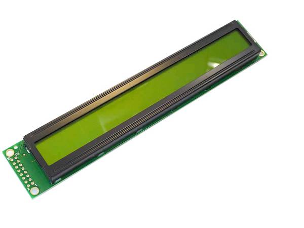 Display Elektronik LCD displej černá žlutozelená (š x v x h) 182 x 33.5 x 14 mm DEM40271SYH-LY-CYR