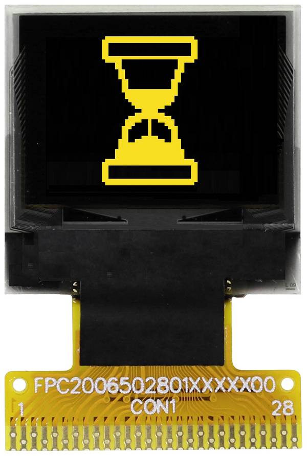 Display Elektronik grafický displej   zelenožlutá 64 x 48 Pixel (š x v x h) 18.50 x 18.10 x 1.3 mm