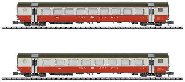MiniTrix 18721 Sada 2 osobních vozů Swiss Express SBB Sada 2