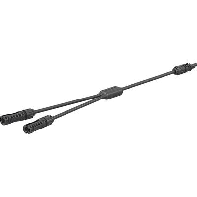 Y-kabel se dvěma konektory na jedné straně a jedním na straně druhé, používaný pro propojení elektrických zařízení.