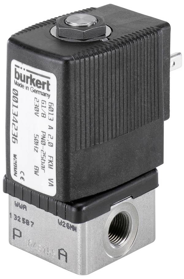 Bürkert magnetický ventil 296549 6013 230 V spojka G 1/4 Jmenovitá vzdálenost 4 mm v klidové poloze uzavřený 1 ks
