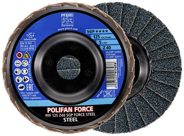 PFERD TOOLS 67688124 lamelový kotouč Průměr 125 mm Zrnitost=40 10 ks