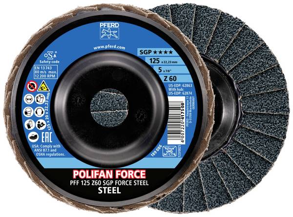 PFERD TOOLS 67688126 lamelový kotouč Průměr 125 mm Zrnitost=60 10 ks