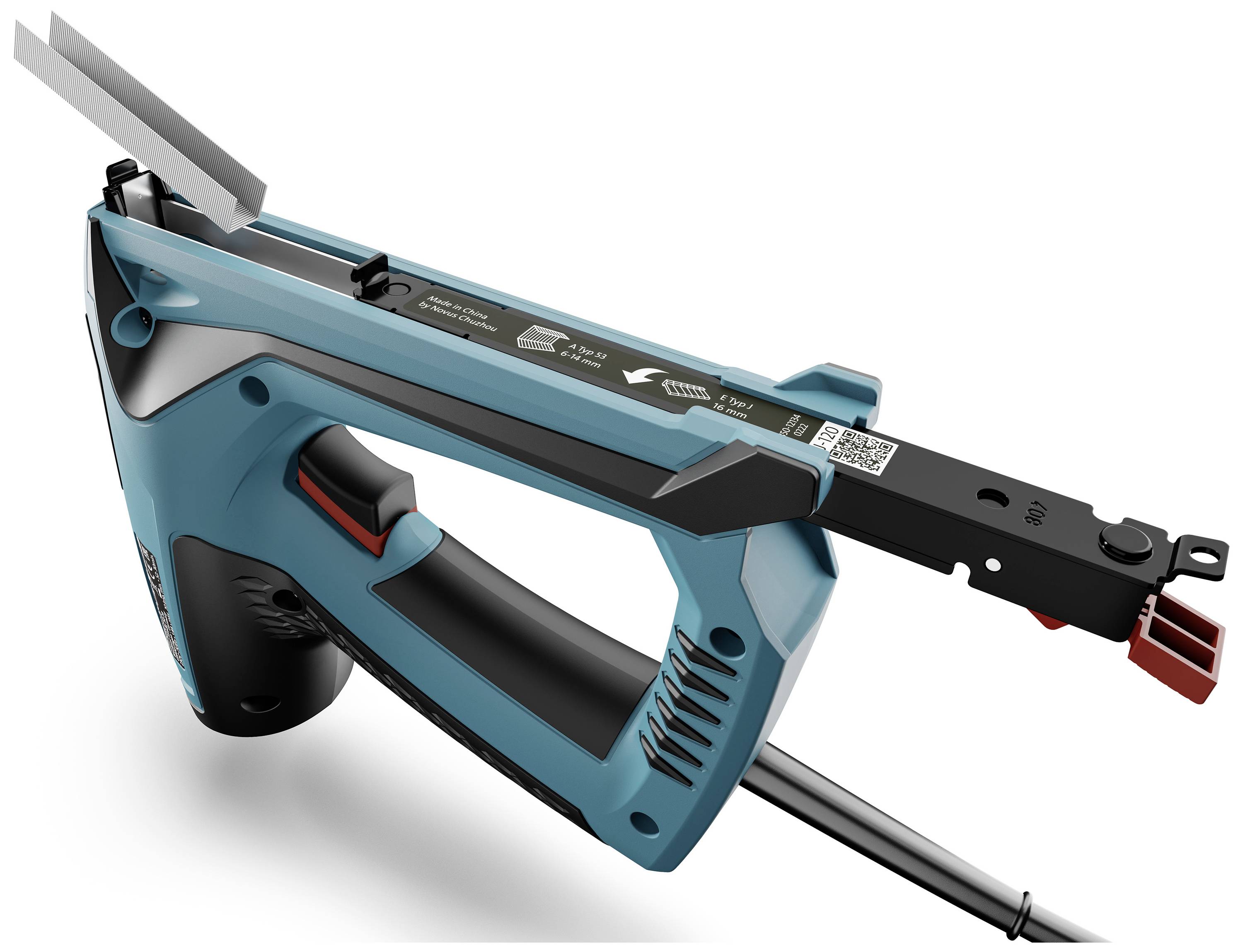 Novus Tools J-120, 031-0362 elektrická sponkovačka, Typ 53, dĺžka 6 - 14 mm-7