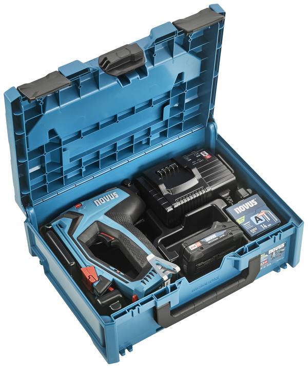 Novus Tools J-550, 031-0364 akumulátorová sponkovačka, dĺžka 6 - 14 mm, akumulátor, vč. nabíječky