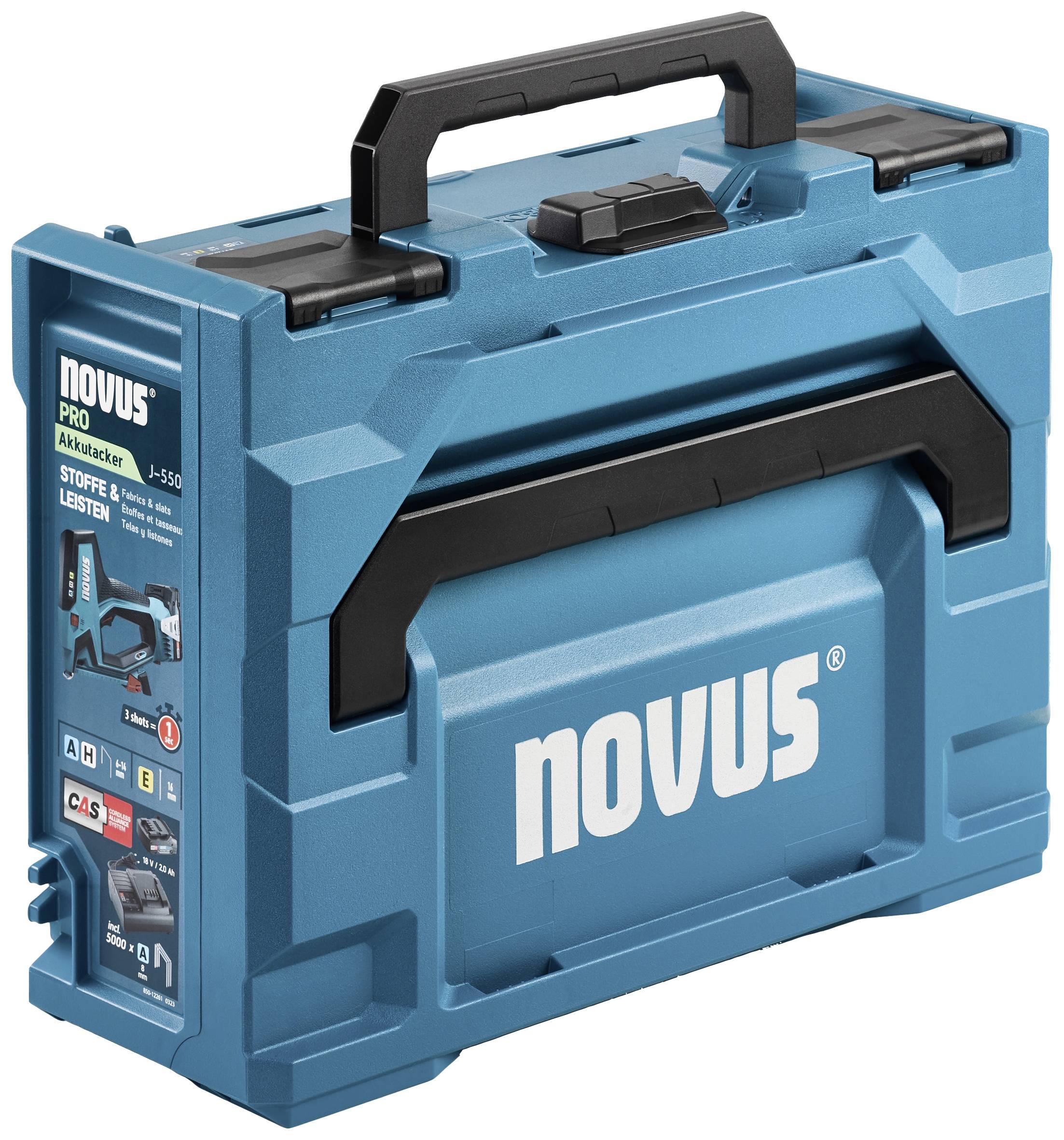 Novus Tools J-550, 031-0364 akumulátorová sponkovačka, dĺžka 6 - 14 mm, akumulátor, vč. nabíječky-13