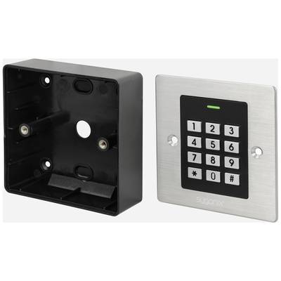 Numerický blok z nerezové oceli se černým plastovým zadním krytem. Numerický blok zobrazuje '1-9', '0', '*', '#'.