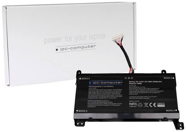 ipc-computer akumulátor do notebooku FM08(16P) REPLACE 14.8 V 4400 mAh HP