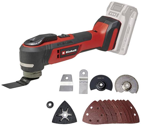 Einhell Professional TP-MG 18 Li BL akumulátorový multifunkční nástroj bezkartáčové, bez akumulátoru, bez nabíječky, vč. příslušenství, 4465190