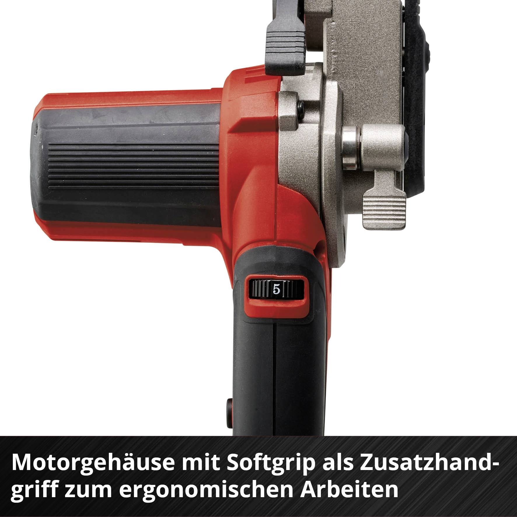 Motorový kryt s měkkým úchopem, který nabízí ergonomickou práci.