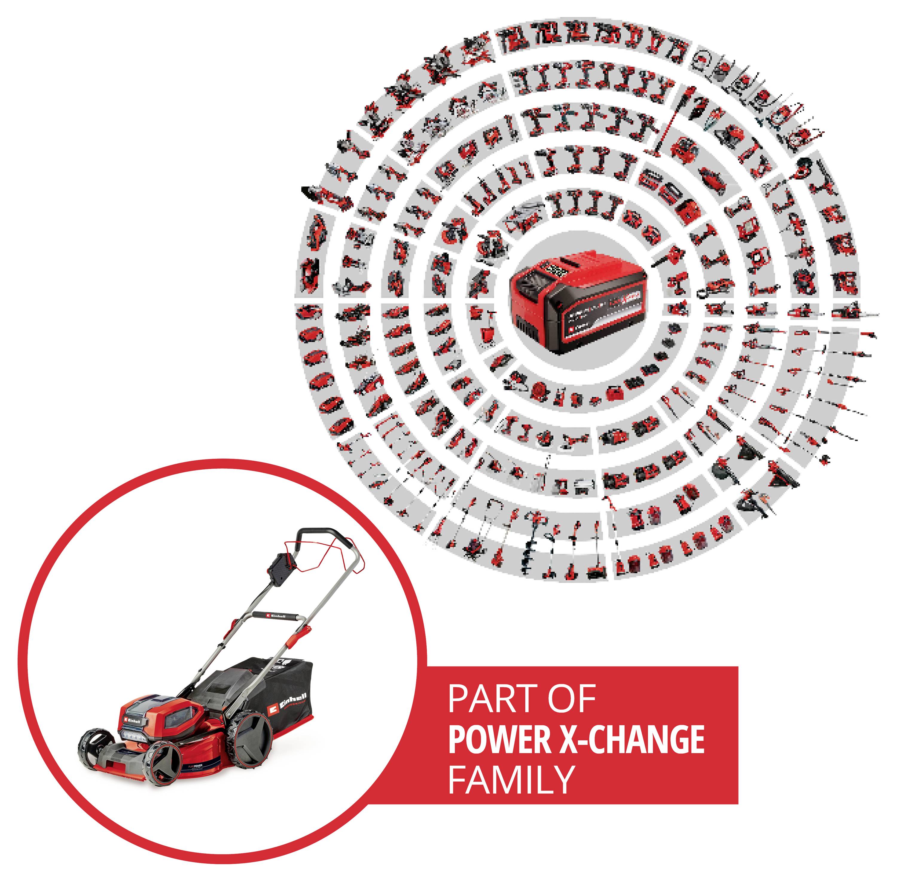 Einhell Professional Power X-Change GP-CM 36/47 S Li BL (4x4,0Ah) akumulátor Akumulátorová sekačka vč. 2. Nabíječka Twin-2