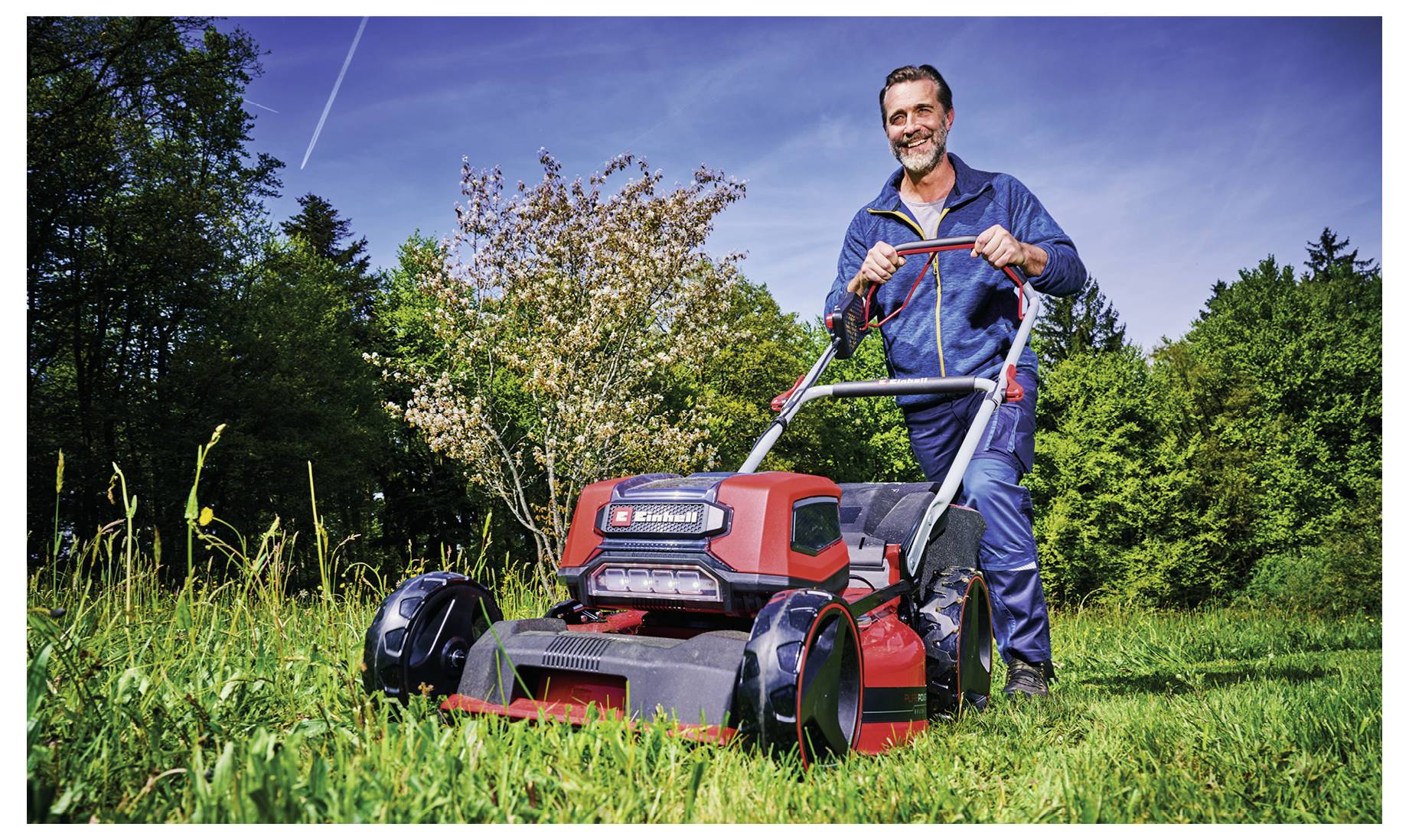 Einhell Professional Power X-Change GP-CM 36/47 S Li BL (4x4,0Ah) akumulátor Akumulátorová sekačka vč. 2. Nabíječka Twin-4