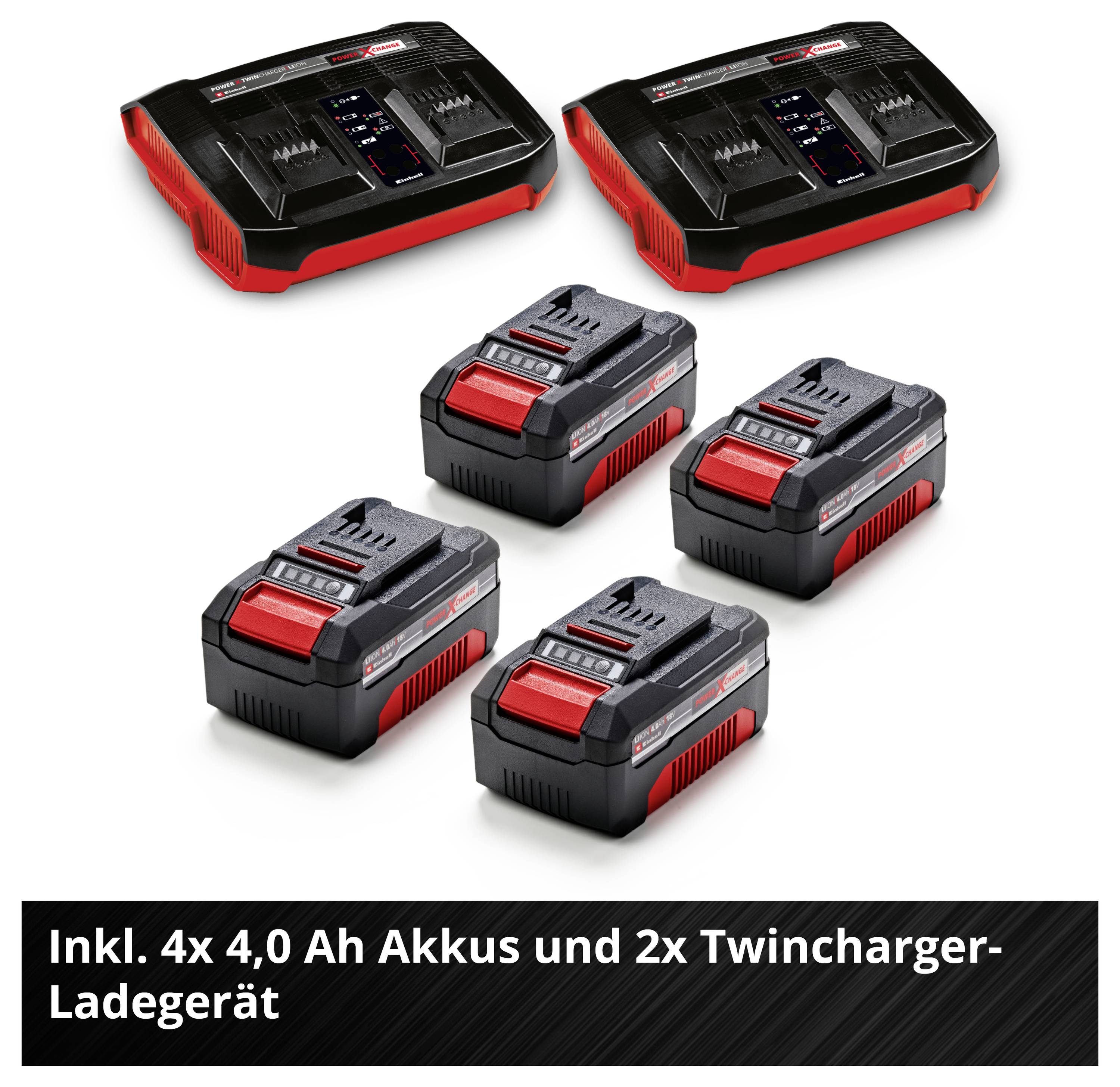 Einhell Professional Power X-Change GP-CM 36/47 S Li BL (4x4,0Ah) akumulátor Akumulátorová sekačka vč. 2. Nabíječka Twin-6