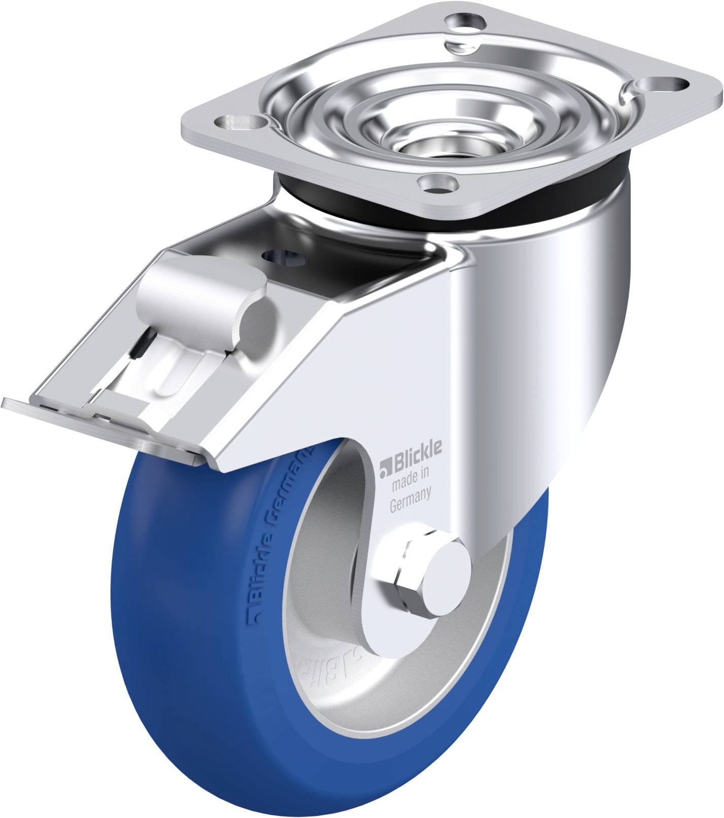Blickle 887415 LK-ALBS 125K-1-FI-CO Otočné pojezdové kolečko z ocelového plechu Ø kola: 125 mm nosnost (max.): 350 kg 1 ks